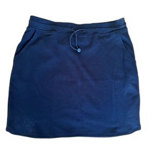 Sundry for Evereve Black Drawstring Pull On Stretch Mini Short Skirt size L